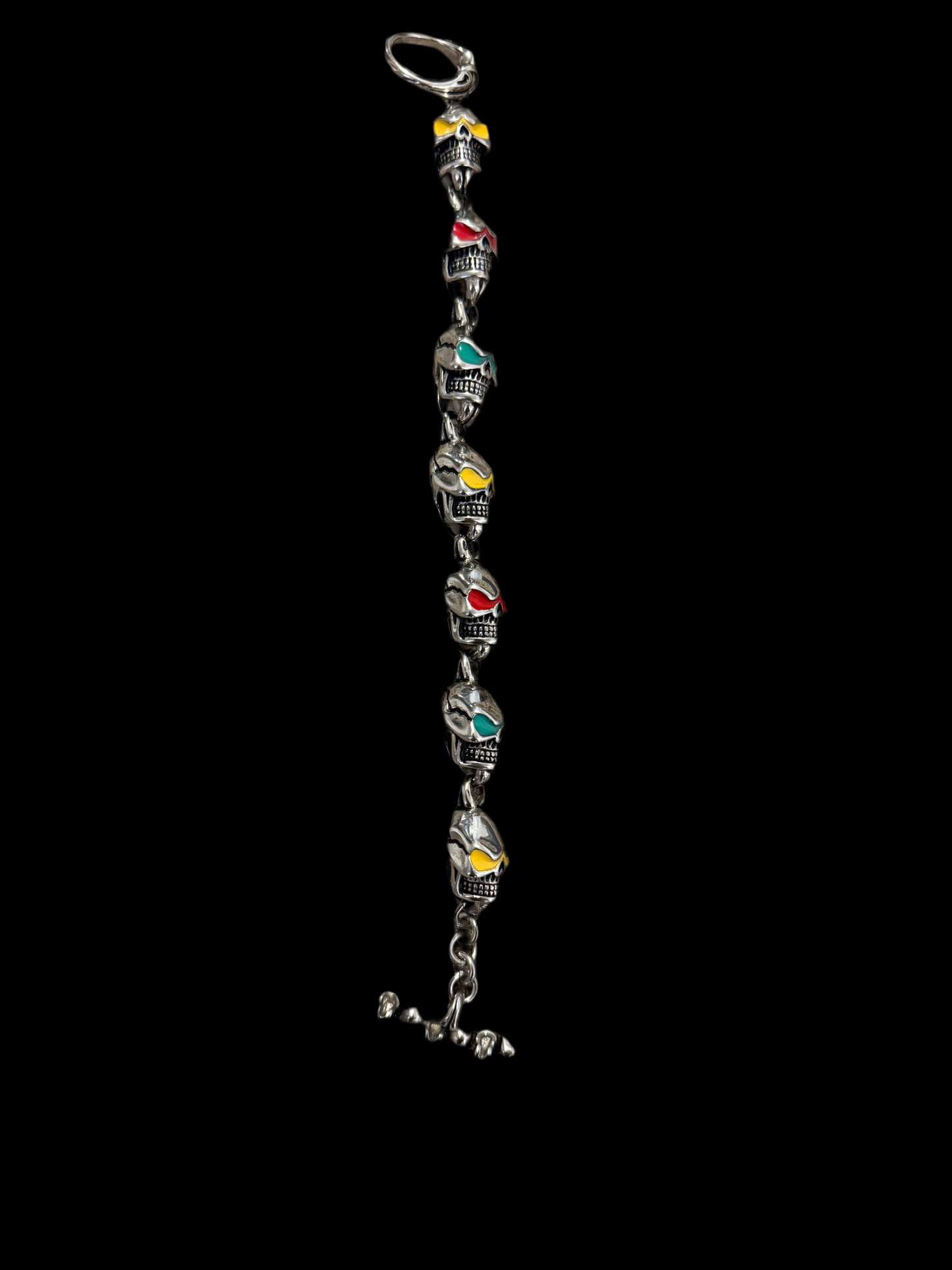Multicolor skull bracelet
