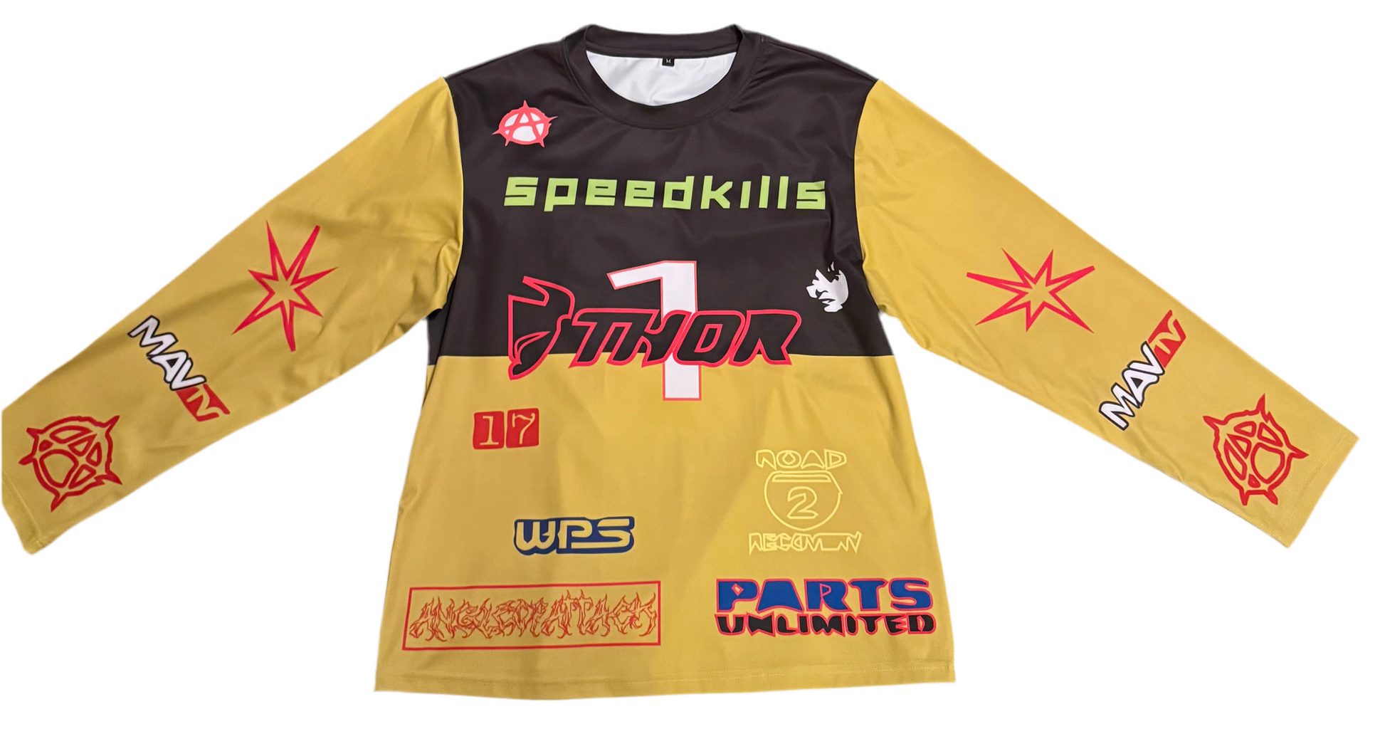 Motocross Jersey Lightweight Breathable MX Riding Jersey