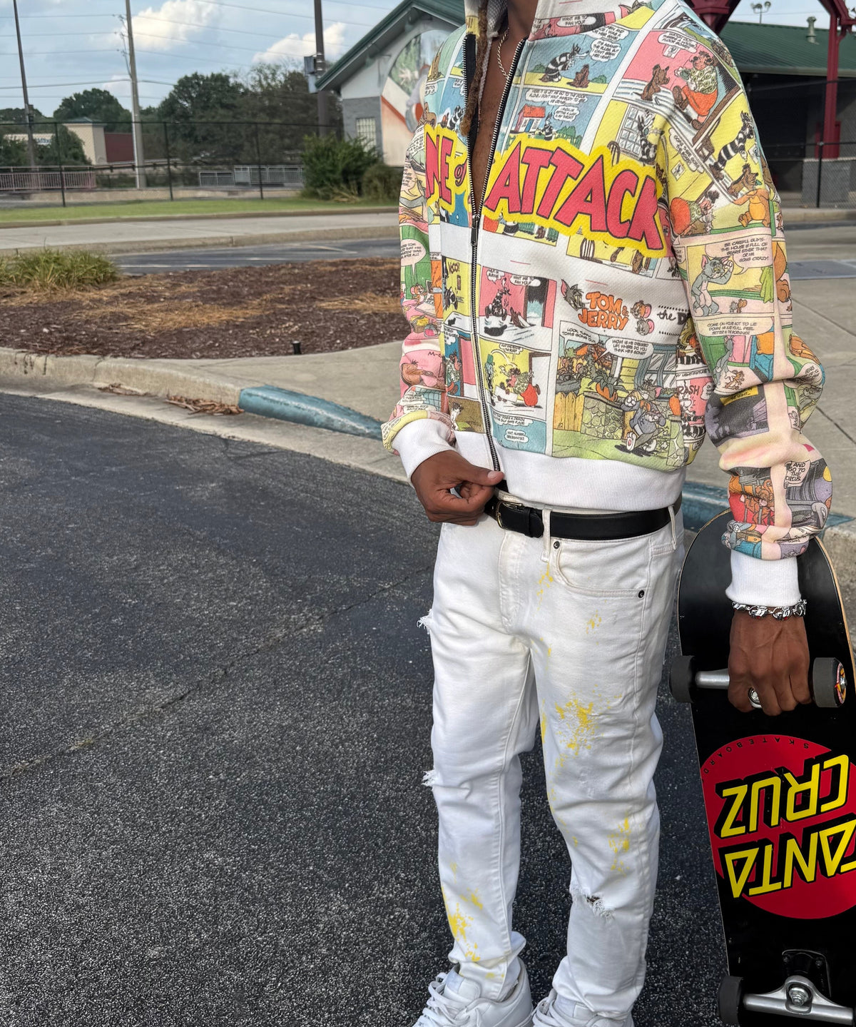 Comic book zip up