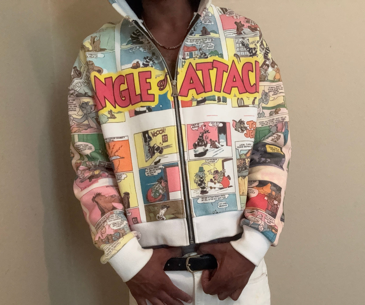 Comic book zip up