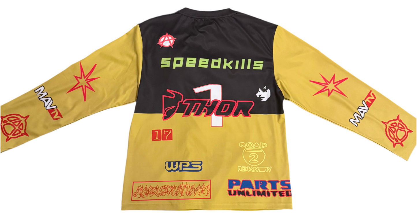 Motocross Jersey Lightweight Breathable MX Riding Jersey