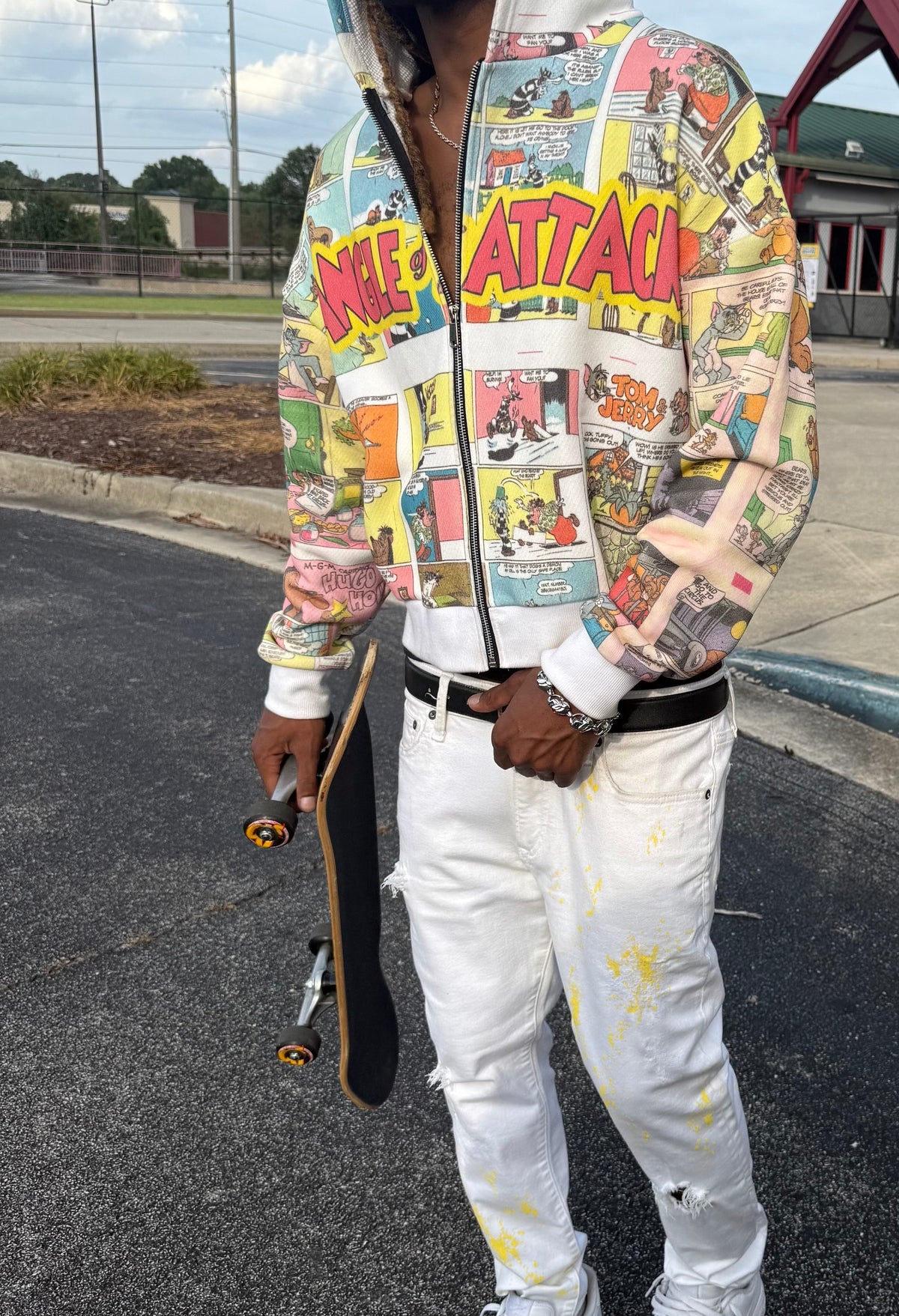 Comic book zip up