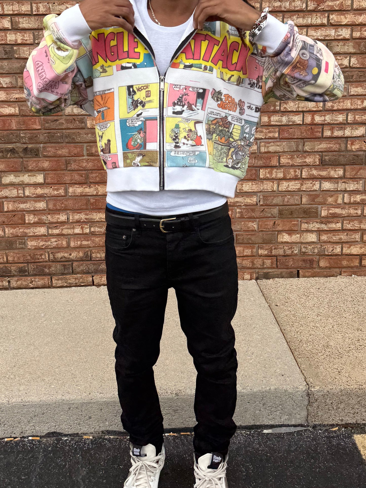 Comic book zip up