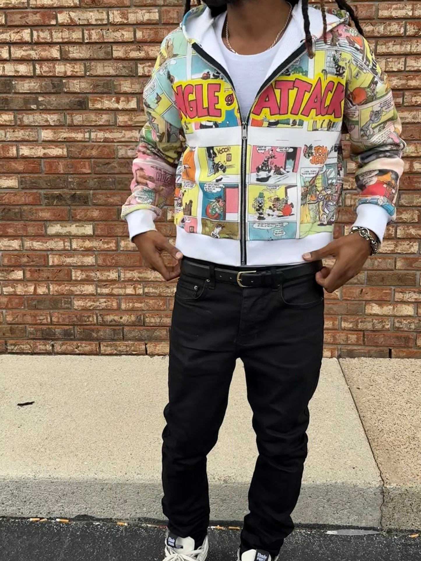 Comic book zip up