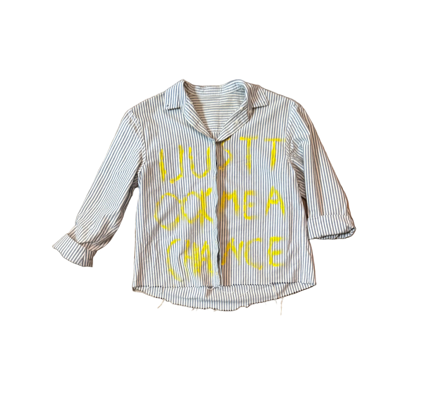 Stripe cotton button up